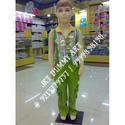 Kids Full Body Mannequin - Fiberglass, Standing Pose, Steel Base, Skin Color | Changeable Pose for Boys