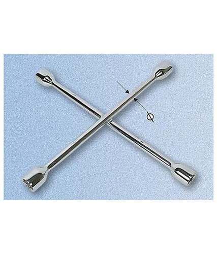 Four Way Wheel Spanner - Chrome Vanadium Steel 17-21 mm Output Size | Durable Design for Enhanced Performance and Reliability