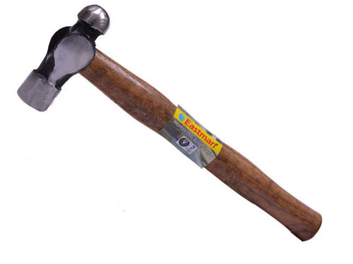 Ball Pein Hammer - Drop Forged Steel, Induction Hardened, Seasoned Wood Handle, Polished Hinge Face | Durable and Reliable Tool for Metalwork