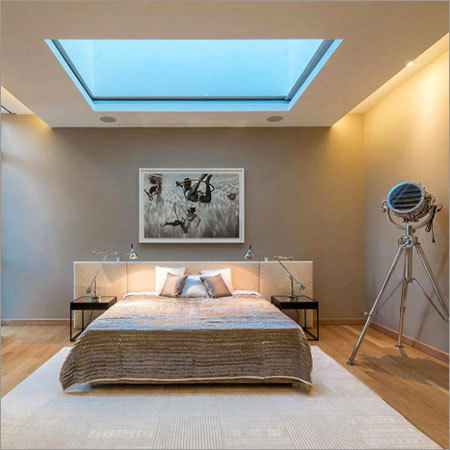 Wall Cladding In Bedroom - Wood Panel, 10-20 mm Thickness, Gray Matte | Durable Finish, Easy Installation, Modern Design