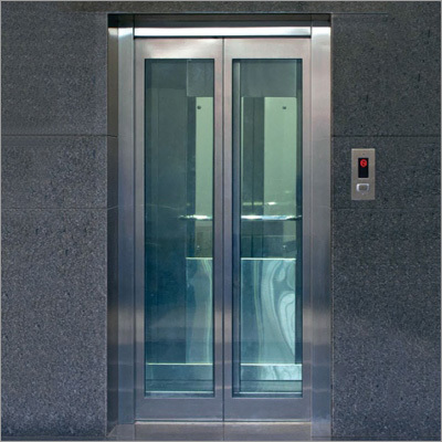 Center Opening Power Operated Glass Door