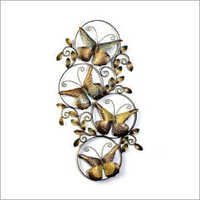 Wall Art Wrought Iron Butterfly Circles