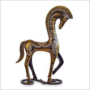 WROUGHT IRON A-ASH DANCING HORSE