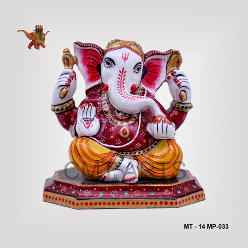 Metal Meenakari Ganesha Dimension(L*W*H): 5 Inch (In)