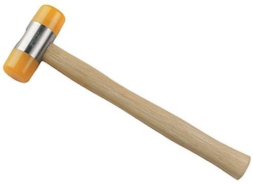 Soft Face Hammer - High Grade Carbon Steel Body, Replaceable Polyester Hammerhead, Anti-Skid, Percussion-Resistant | Ideal for Striking Applications