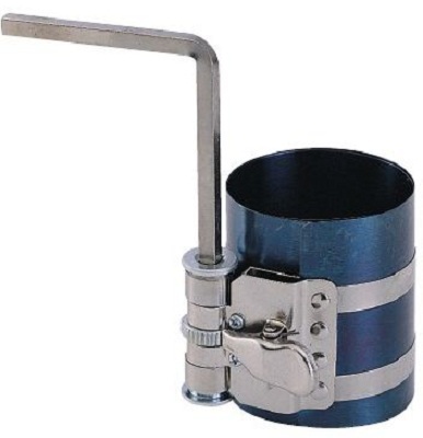 Piston Ring Compressor - 90-125 mm Capacity, 4 Inch Length | Ideal Tool Type for Efficient Engine Maintenance and Piston Ring Installation