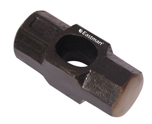Sledge Hammer without Handle - Carbon Steel, Fully Hardened, Black Powder Coated, Polished Striking Head | Durable and Robust Design