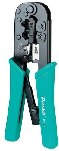 Modular Crimping Tool - Carbon Steel, Ratchet Type Design for Enhanced Precision and Durability