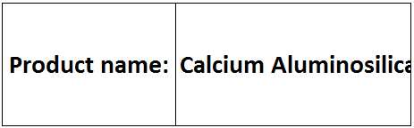 Aluminosilicates
