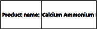 Calcium Ammonium Nitrate