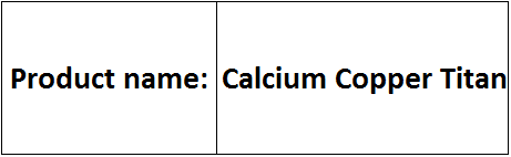 Calcium Copper Titanate
