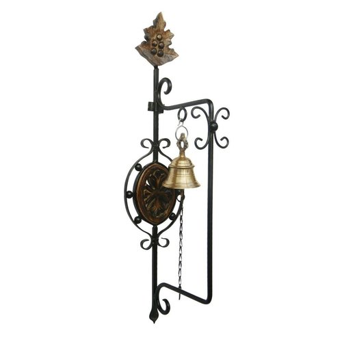 Desi Karigar Wrought Iron And Brass Beautiful Antique Inspired Door Bell Mounted