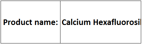 Hexafluorosilicates