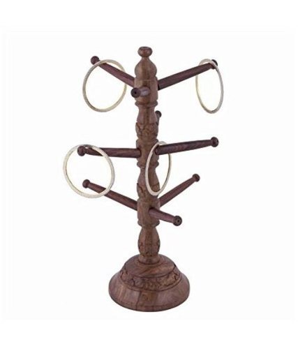 Desi Karigar Beautiful Handcrafted Wooden Bangles Stand/Holder