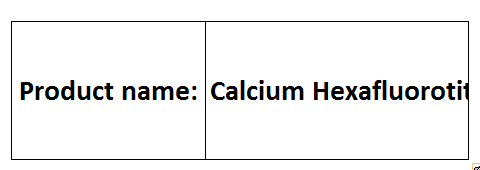 Hexafluorosilicates
