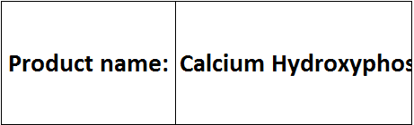 Calcium Compounds
