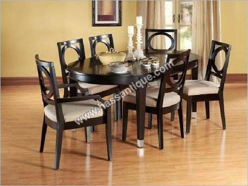 6 Chair Teak Wood Dining Table