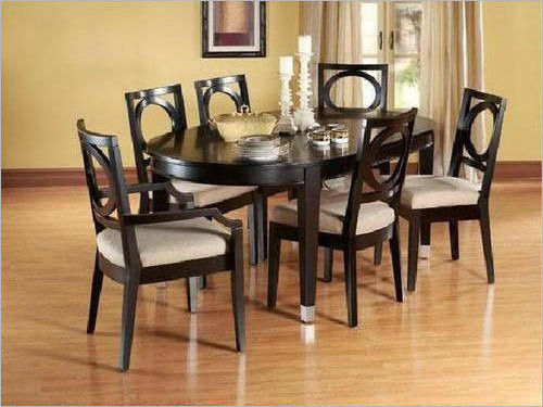 6 Chair Teak Wood Dining Table