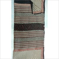 Bagru Print Chanderi Silk Saree - Cotton Blend, Hand-printed Design, Alluring Colors, Soft Fabric, Shrink Resistant, Perfect For Summer Wear