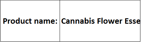 Cannabis Flower Essential Oil