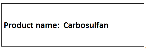 Carbosulfan