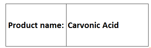 Carvonic Acid - C10H14O3, CAS 497-37-2, 98% Purity | Terpenoid Metabolite, Water-Soluble, Biomedical Research