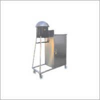 Roomali Roti Trolley - Stainless Steel, 1050x600x900 Mm , High-pressure Burners, Half-round Cooking Plate, Mobile With Cylinder Storage