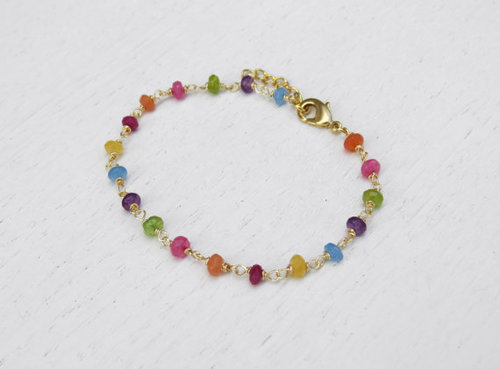 Same As Picture Gemstone Beds Bracelet