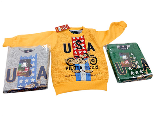 Round Neck Sweatshirts Age Group: 3-8 Years
