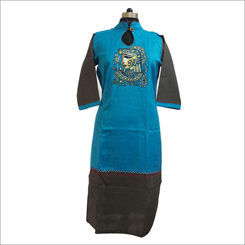 Egyptian Art Painted Linen Kurti