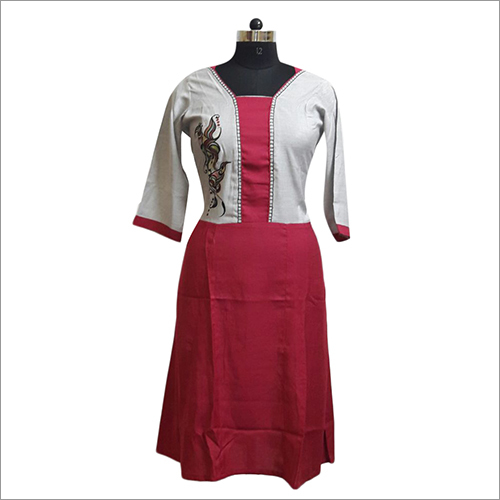 Hand work Aline kurti
