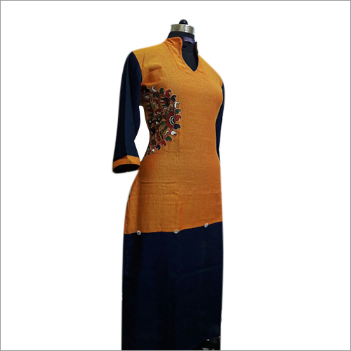 Hand Painted Linen Kurti