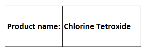Chlorine Tetroxide - Yellow Gas, ClO4, Density 1.4 g/cm³ | Strong Oxidizer, Bleaching, Water Treatment, Industrial Cleaning