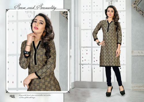Black Ladies Cotton Kurti Wholesale