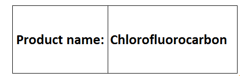 Chlorofluorocarbon - CFC-11, Boiling Point -29.8°C | Refrigerant, Propellant Gas, Solvent