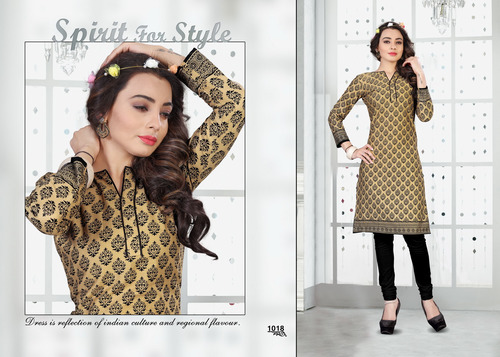 Golden Fashion Designer Kurti