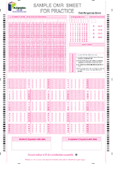 Data OMR sheet