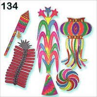 Interior Decorative Items - Paper, Variable Dimensions, Assorted Designs, Red Color | Ideal For Home, Party, And Festival Decorations