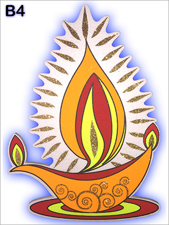 Decorative Items - Mango Wood & Iron, 9-12 Inch Multicolor | Handcrafted, Glossy Finish, Lightweight, Eco-Friendly