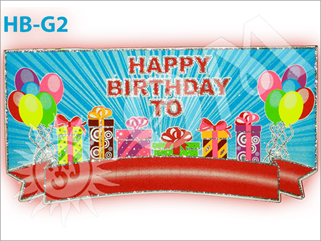 Decorative Items - Polyester, 150x50cm, Blue | Sublimation Print, Ideal for Birthday Celebrations, Parties, Events, Improves Festive Atmosphere