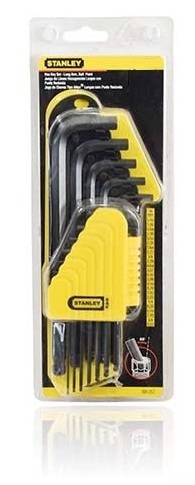 Allen Long Ball Point Key Set - 12 Pcs, Extra-Long Reach with Torque-Enhancing Short Arm and Ball Tip Design for Awkward Angles