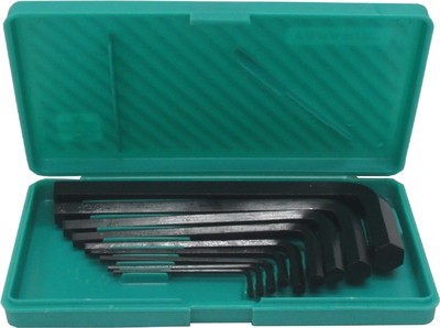 Allen Standard Key Set - High Grade Alloy Steel Black Finish | 9 Pcs Set Hardened for High Torque & Enhanced Wear Resistance