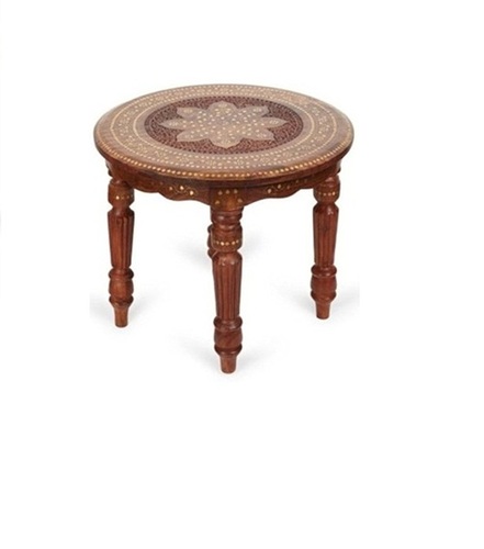 Desi Karigar Sheesham Wood Foldable Coffee Table Solid Wood 21x21x18 LxBxH Inches