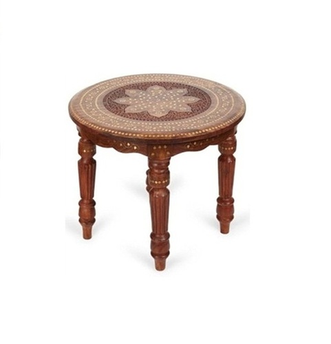Desi Karigar Solid Wood Foldable Coffee Table Rosewood ( Sheesham Wood ) 14x14x12 LxBxH Inches