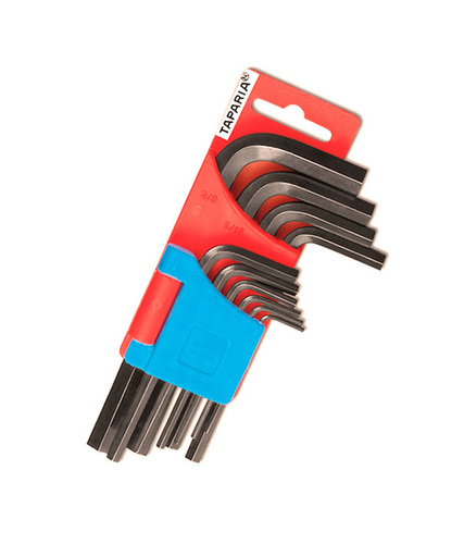 Allen Standard Key Set - High-Grade Alloy Steel, 10 Pcs | Hardened and Tempered for Wear Resistance and High Torque Strength