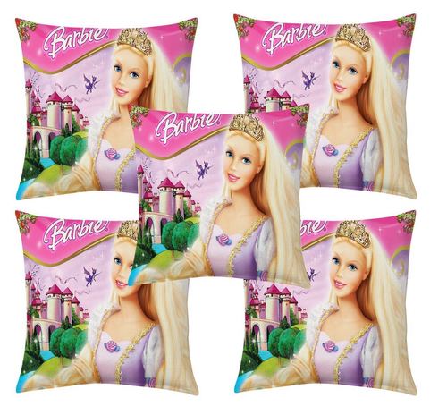 Barbie Doll Printed Cushion Cover