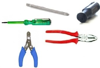 Hand Tool Kit - 5-Piece Set Including Plier, Line Tester, Two-in-One Screwdriver, Wire Stripper, and Tool Pouch | Versatile Hand Tool Kit for Various Applications