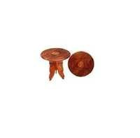 Desi Karigar Wooden Antique Foldable Table Size(LxBxH-12x11x15) Inch