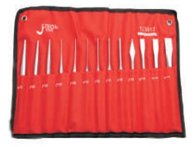 Punch & Chisel Set - Durable Steel Construction, 18 Precision Tools Including Pin Punches and Drift Punch | Ideal for Metalworking and Fabrication