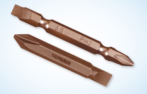 Two In One Screw Driver Bits - PH3 x SL 6.5 mm, Hardened & Tempered 56-60 HRC, Philips, Torx, Flat & Hex Tips